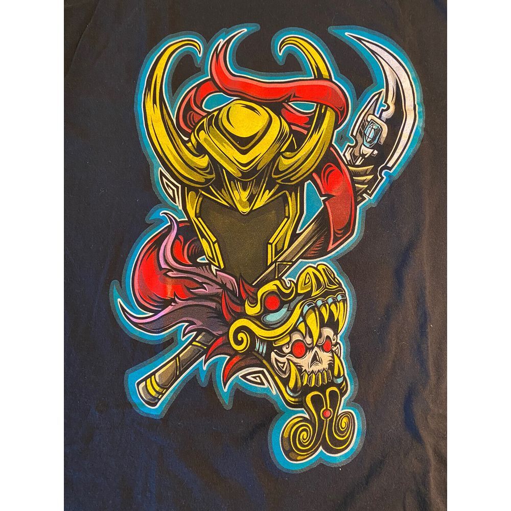 Marvel Men Graphic Print Deadpool X Loki Black T shirt Size L Large Short Sleeve - Picture 6 of 8